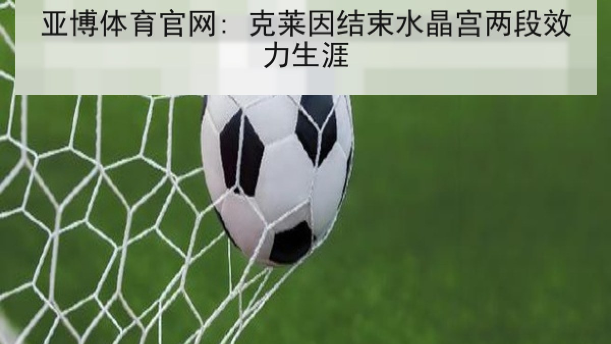 亚博体育官网: 克莱因结束水晶宫两段效力生涯 亚博体育官网: 克莱因结束水晶宫两段效力生涯